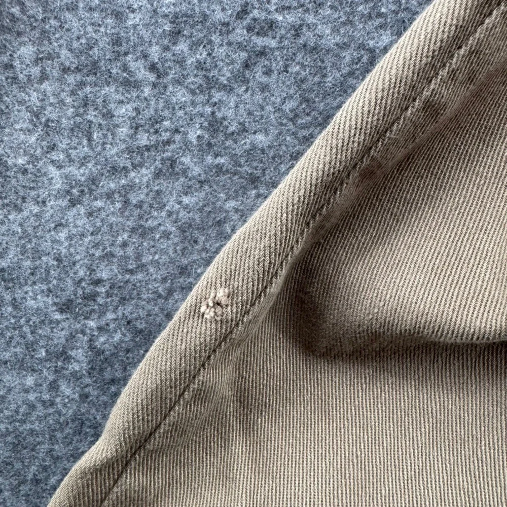 Mott & Bow Straight Leg Pants Mens 35x32 Khaki Tan Twill Cotton Five Pocket